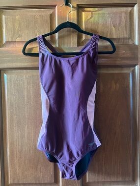 Speedo Swimsuit One Piece Moderate Ultraback PowerFLEX Purple Pink Size 8